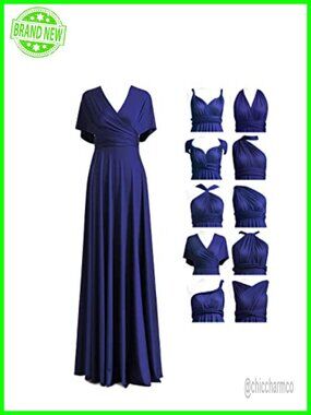 Convertible Multi-Way Maxi Infinity Dress for Bridesmaids & Formal Occasions
